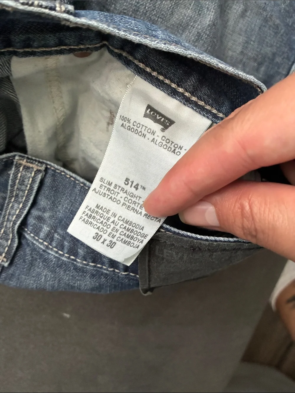 Levi's Slim Straight Faded Blue Jeans